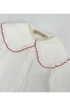 Camicia in morbido cotone bianco LA STUPENDERIA KIDS | TJCM46B01.